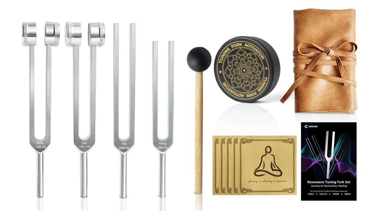 CREVIK Resonance four-piece tuning fork set
